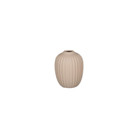 Grooved vase 10 cm