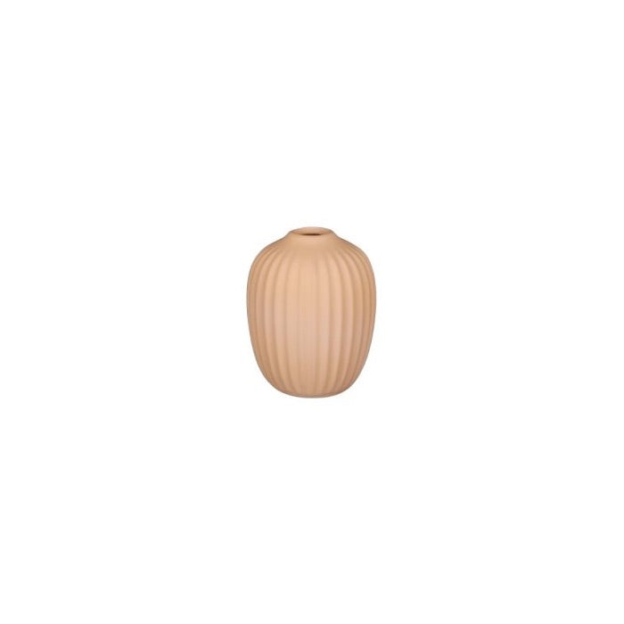 Grooved vase 10 cm
