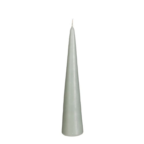 Kegleformet lys 25 cm højt lysegrønt