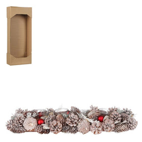 Adventsstage med røde julekugler