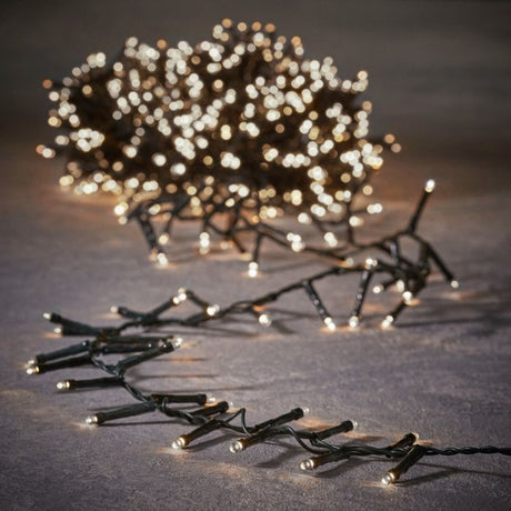 Snake light blinkende med 1000 klassiske hvide LED-lys