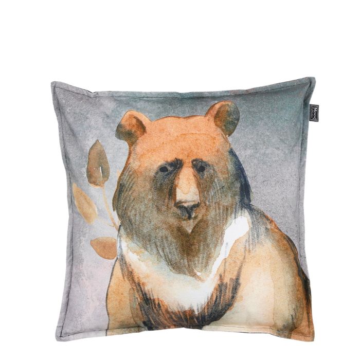 Pude med bjørn 45 cm x 45 cm