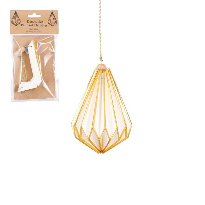 Håndlavet Dråbe hvid 13 cm høj