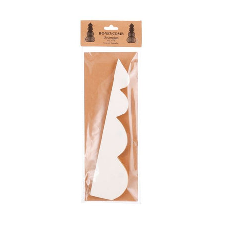 Håndlavet Juletræ creme 29 cm højt