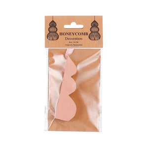 Håndlavet Juletræ lyserødt 10 cm højt