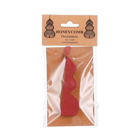 Håndlavet Juletræ mørkerødt 10 cm højt