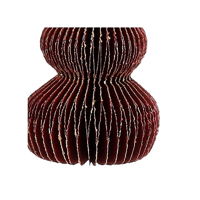 Håndlavet Juletræ mørkerødt 10 cm højt