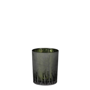 Amada fyrfadsstage mørkegrøn 12 cm høj 