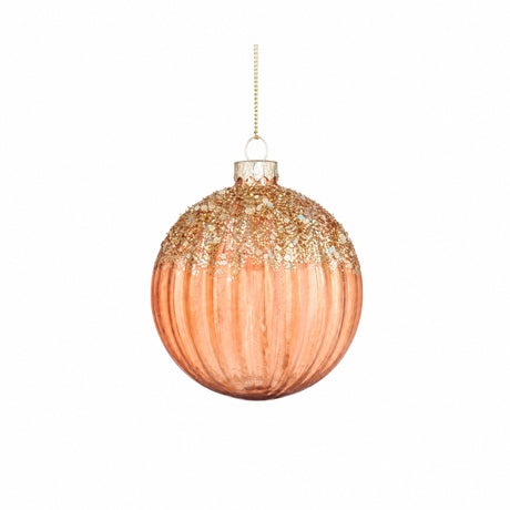 Glass Christmas balls with glitter