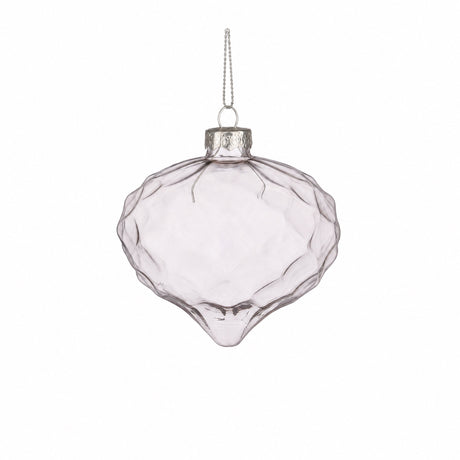 Bulb-shaped glass Christmas balls