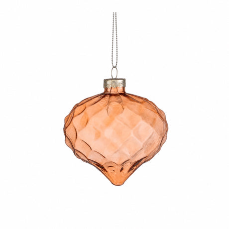 Bulb-shaped glass Christmas balls