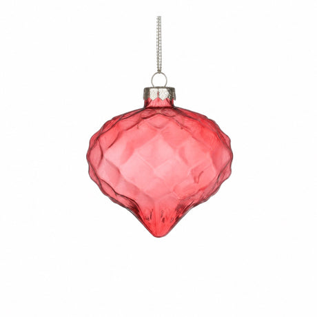 Bulb-shaped glass Christmas balls
