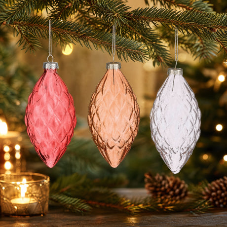 Glass cone ornaments