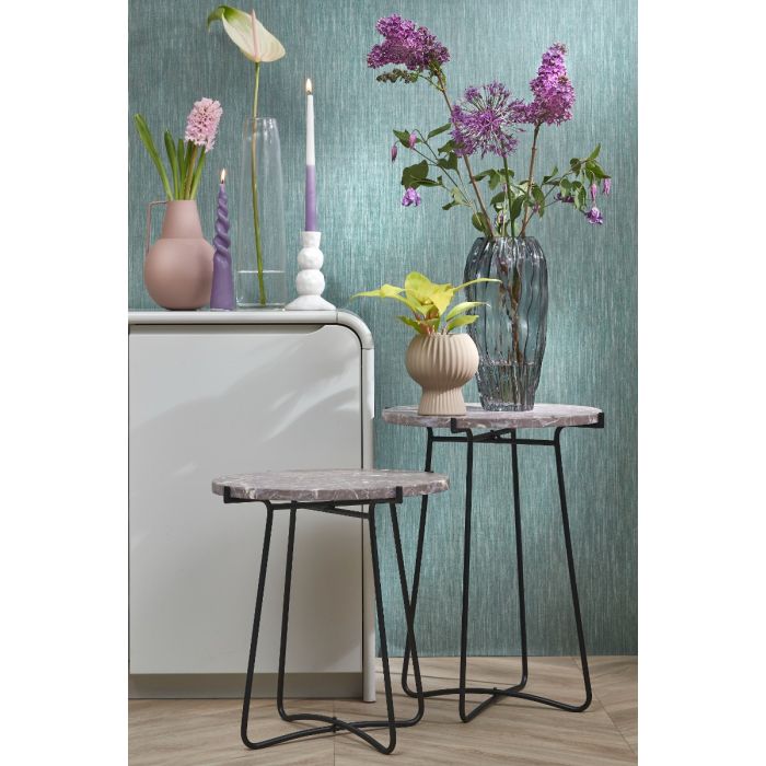 Kegleformet lys med snoet top lilla