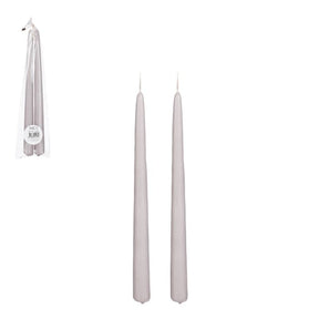 Lys 2-pak 29 cm grå