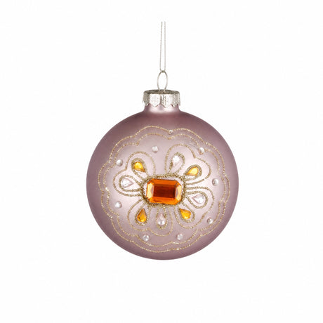 Christmas balls with rhinestones