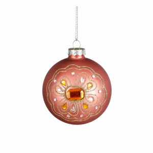 Christmas balls with rhinestones