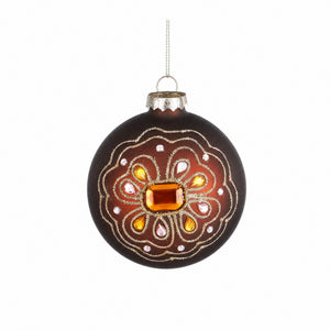 Christmas balls with rhinestones