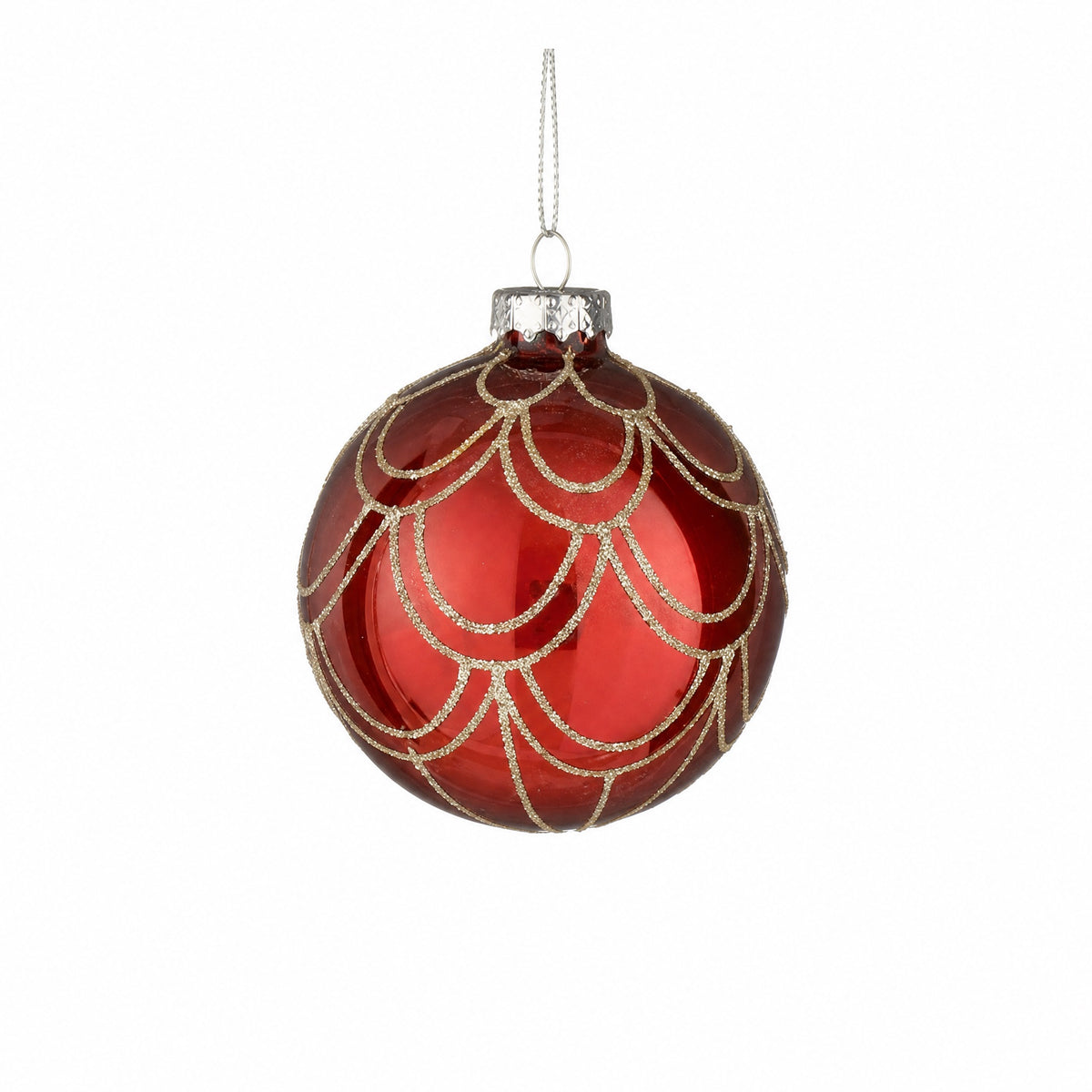 Christmas ball with bows