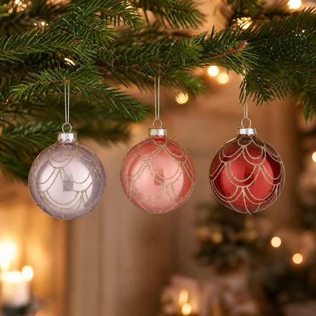 Christmas ball with bows