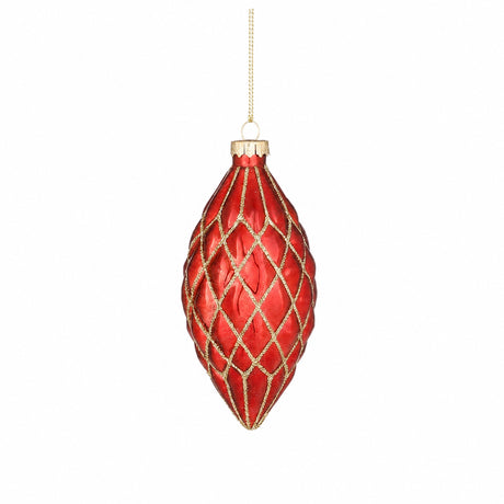 Christmas cone with checkered pattern
