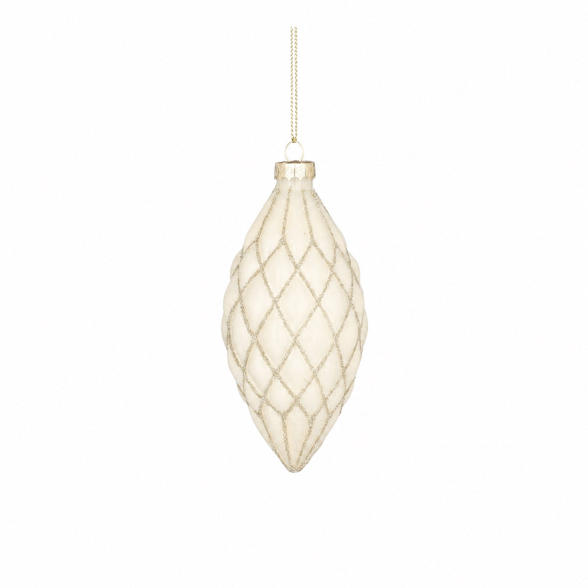 Christmas cone with checkered pattern