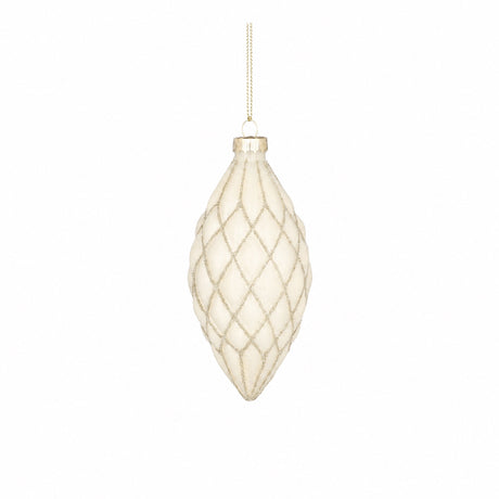 Christmas cone with checkered pattern
