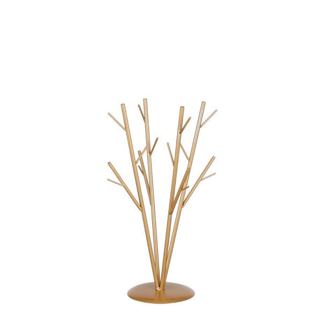 Dekorationstræ på fod guld 50 cm højt
