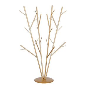 Dekorationstræ på fod guld 81 cm højt