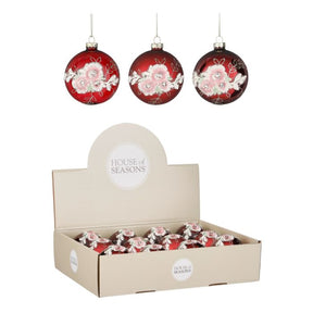 Julekugler med blomstermotiver