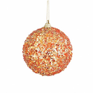 Polystyrene Christmas ball with glitter
