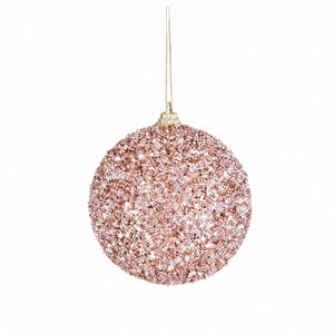 Polystyrene Christmas ball with glitter
