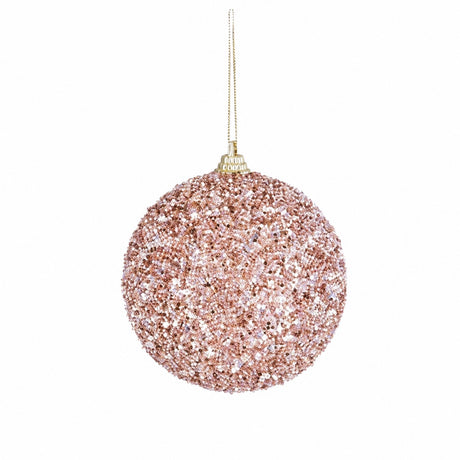 Polystyrene Christmas ball with glitter