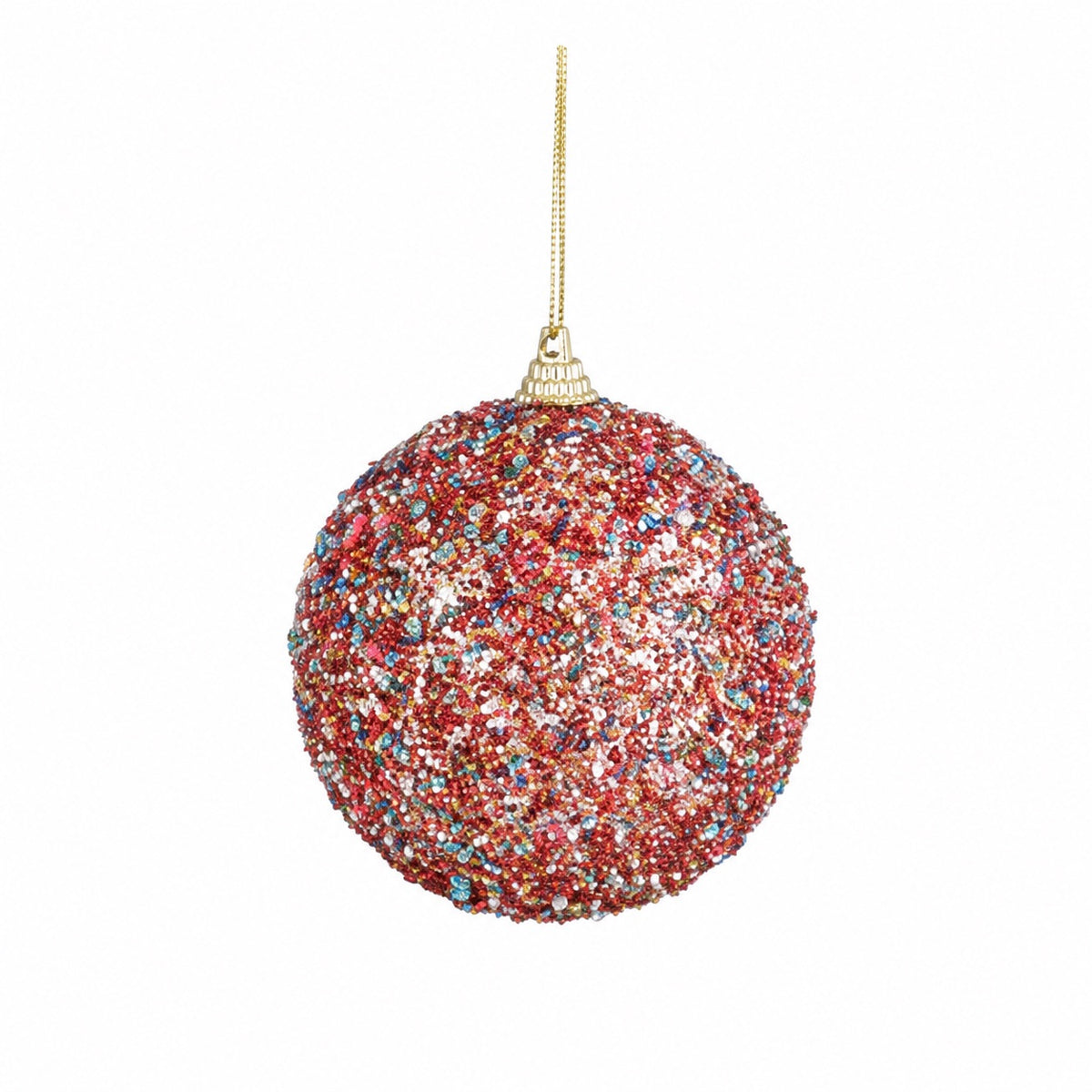 Polystyrene Christmas ball with glitter