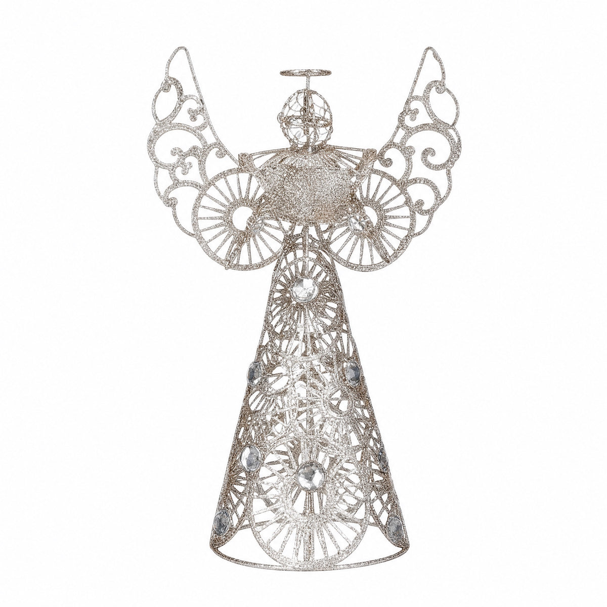 Champagne coloured angel 30 cm