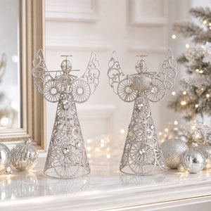 Champagne coloured angel 30 cm