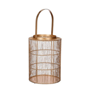 Yves lanterne guldfarvet 33 cm høj