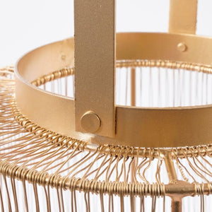 Yves lanterne guldfarvet 33 cm høj