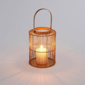 Yves lanterne guldfarvet 33 cm høj