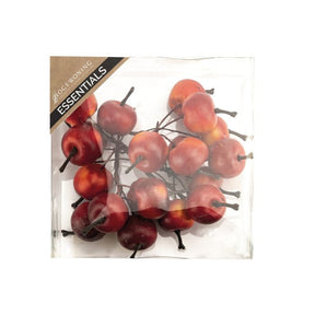 Orangerøde æbler på wire