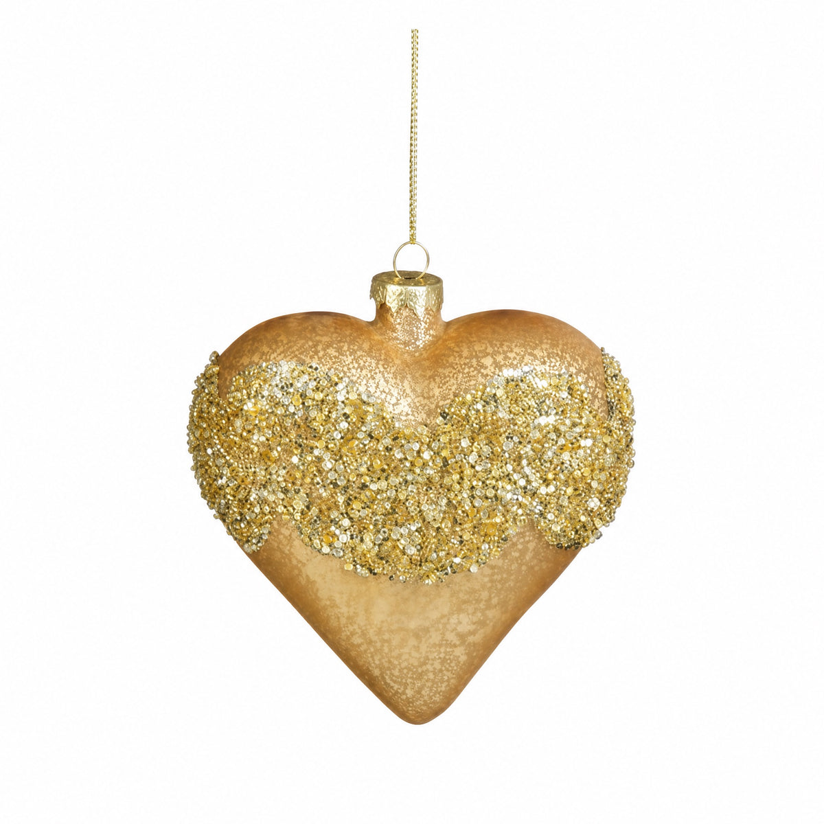 Christmas heart ornament