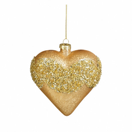 Christmas heart ornament