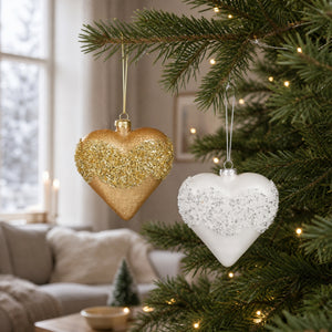 Christmas heart ornament