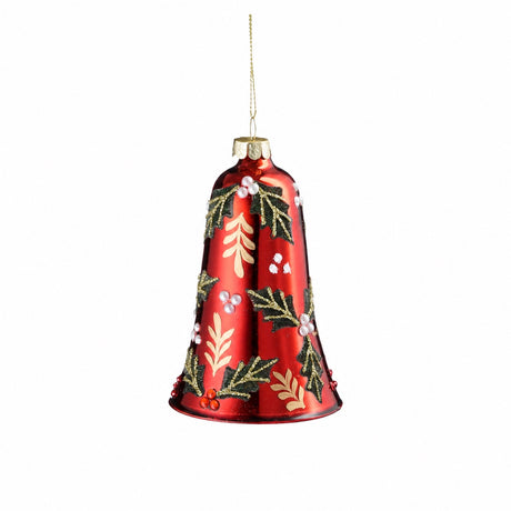 Christmas bell with holly