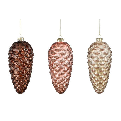 Julekugle Grankogle 16 cm høj