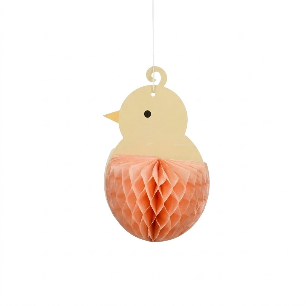 Easter chick with colored paper