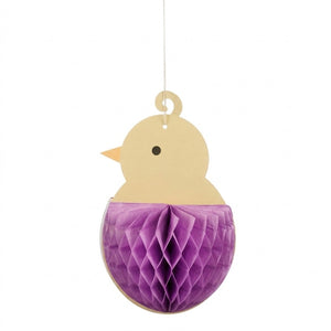 Easter chick with colored paper