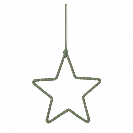 Star with colored twisted string 20 cm in diameter