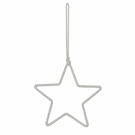 Star with colored twisted string 20 cm in diameter