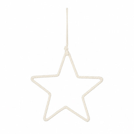 Star with colored twisted string 20 cm in diameter